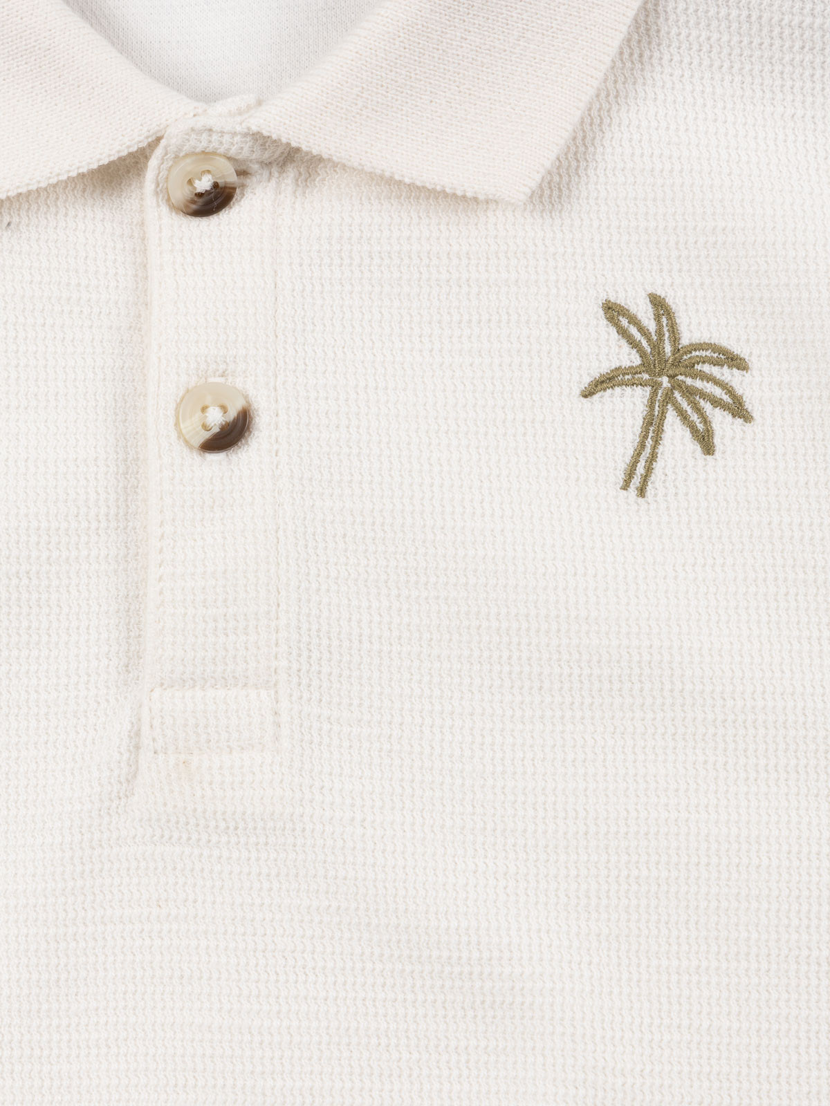 Polo écru 100% coton garçon (3-12A)