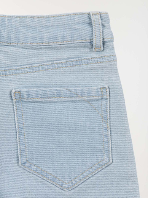 Short en jean bleach denim...