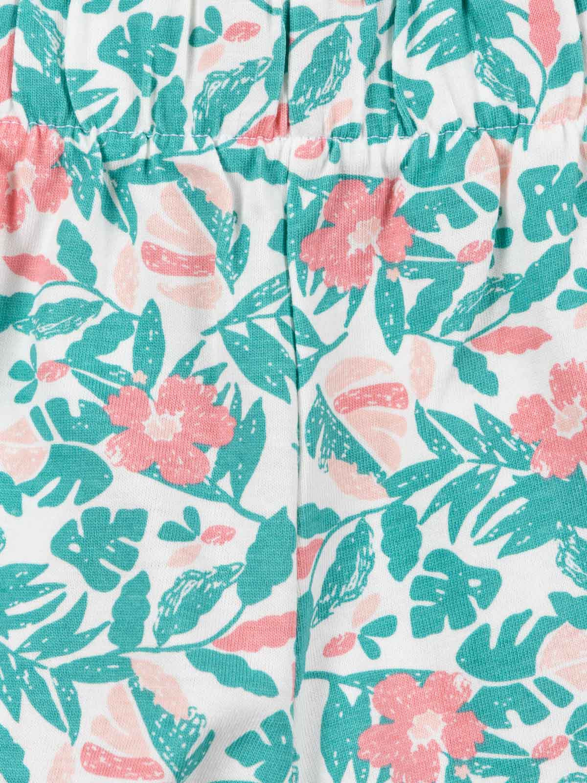 Short imprimé fleuri fille (3-12A)