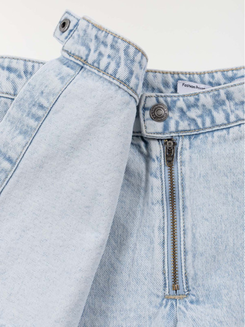 Jupe short en jean fille...