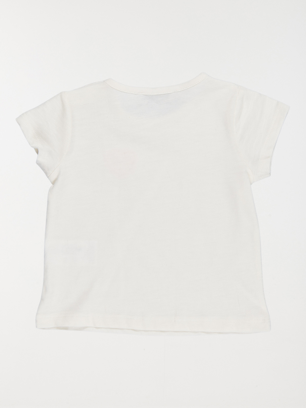 T-shirt coeur en crochet fille (3-36M)