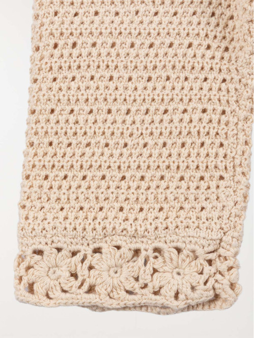 Pantalon maille crochet...