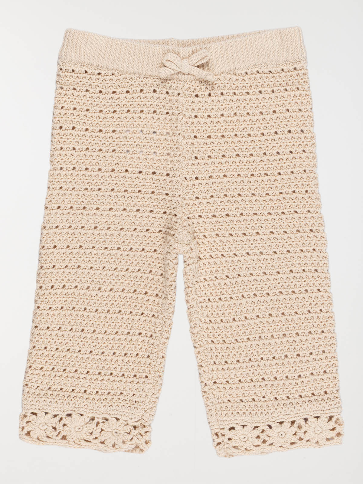 Pantalon maille crochet fille (3-36M)