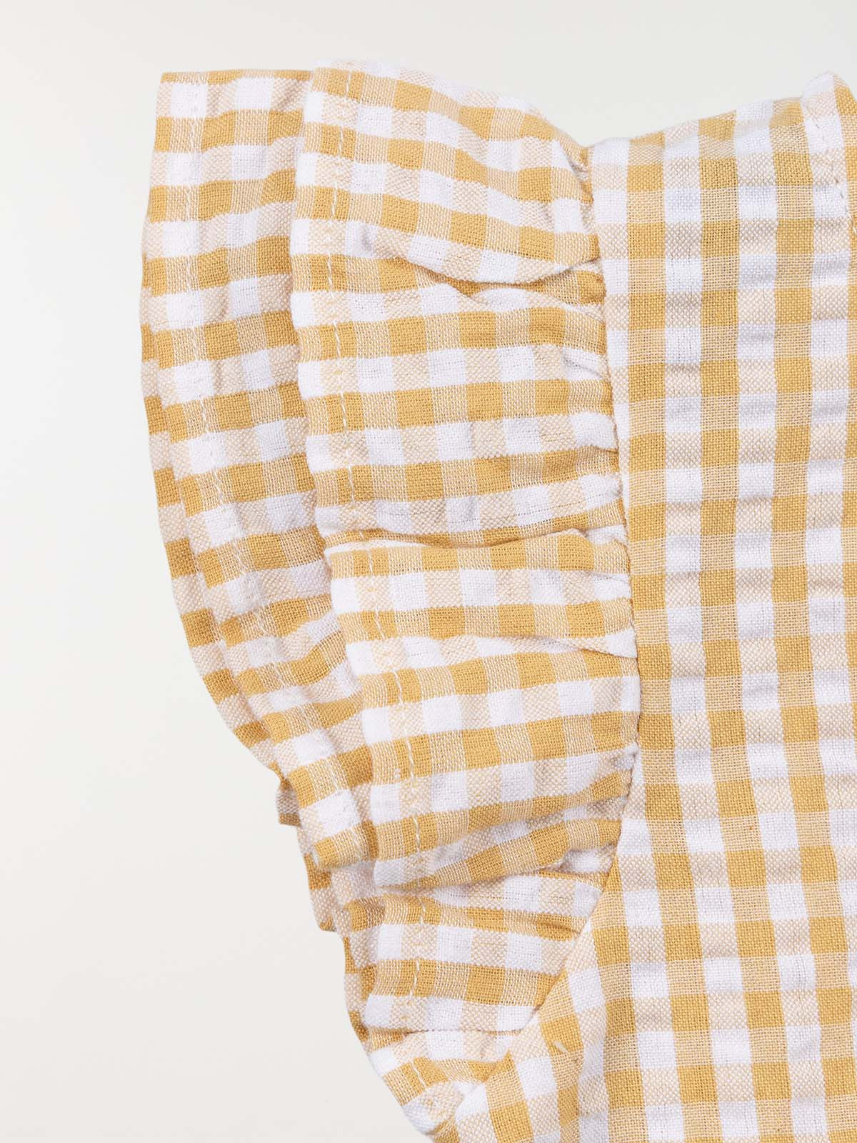 Blouse vichy fleur brodée fille (3-36M) Blouse vichy fleur brodée fille (3-36M)