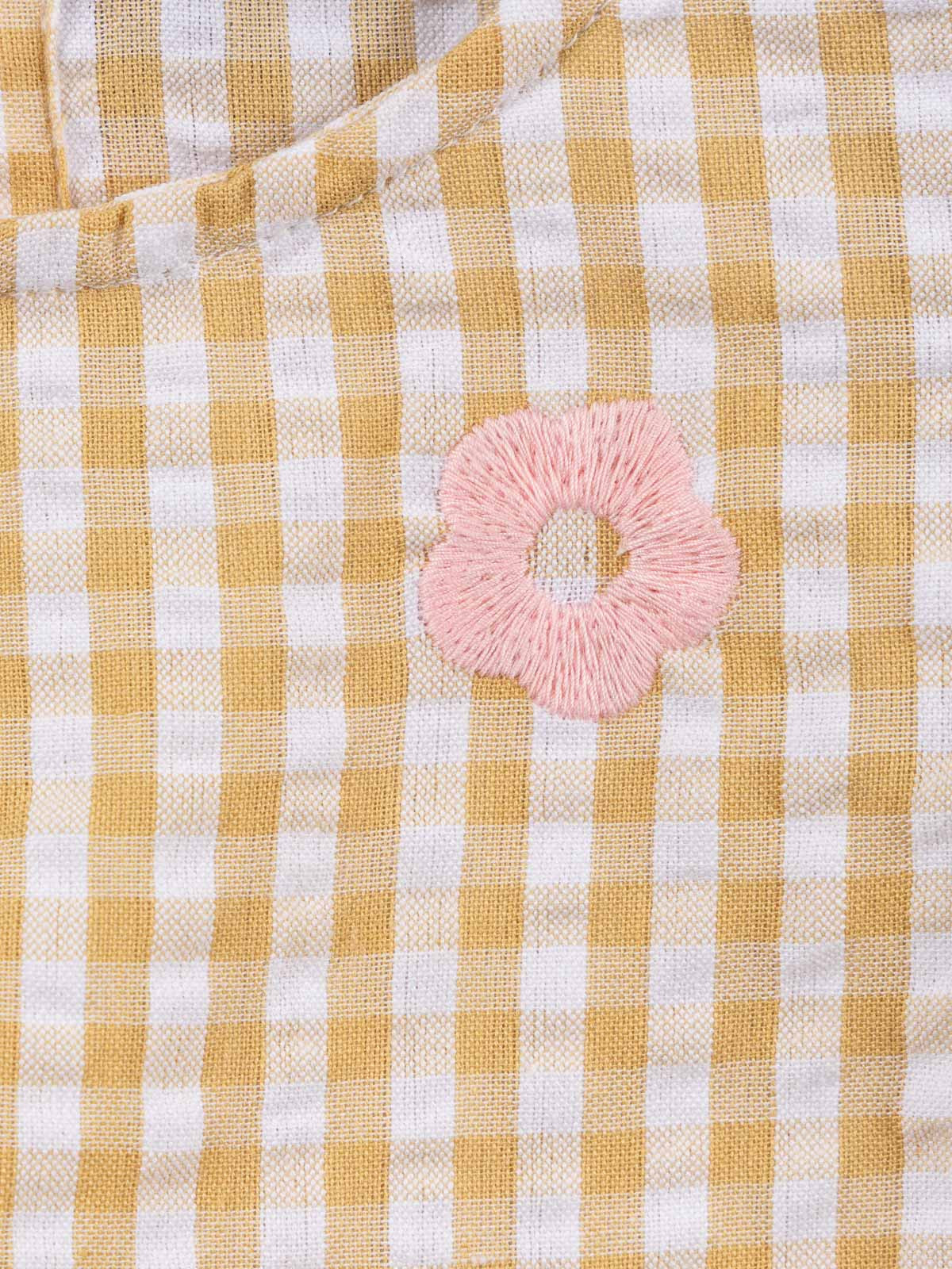 Blouse vichy fleur brodée fille (3-36M) Blouse vichy fleur brodée fille (3-36M)