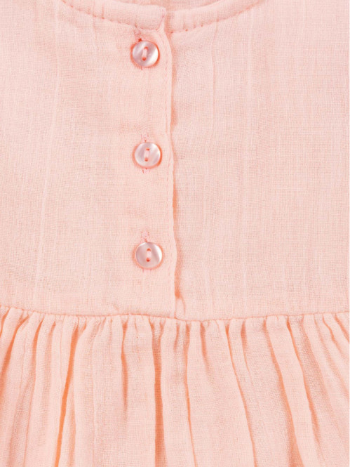 Robe unie pivoine fille...