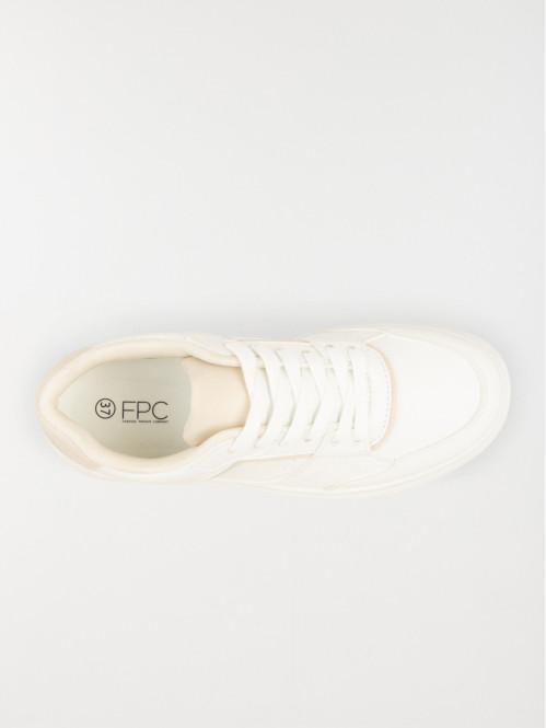 Basket blanche et beige...