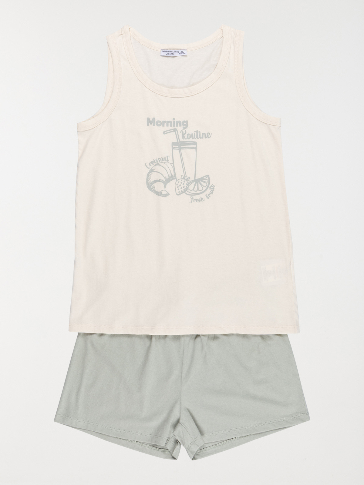 Pyjashort petit déjeuner fille (XXS-M)