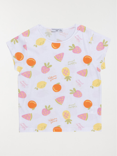 Pyjashort fruits fille (3-12A)