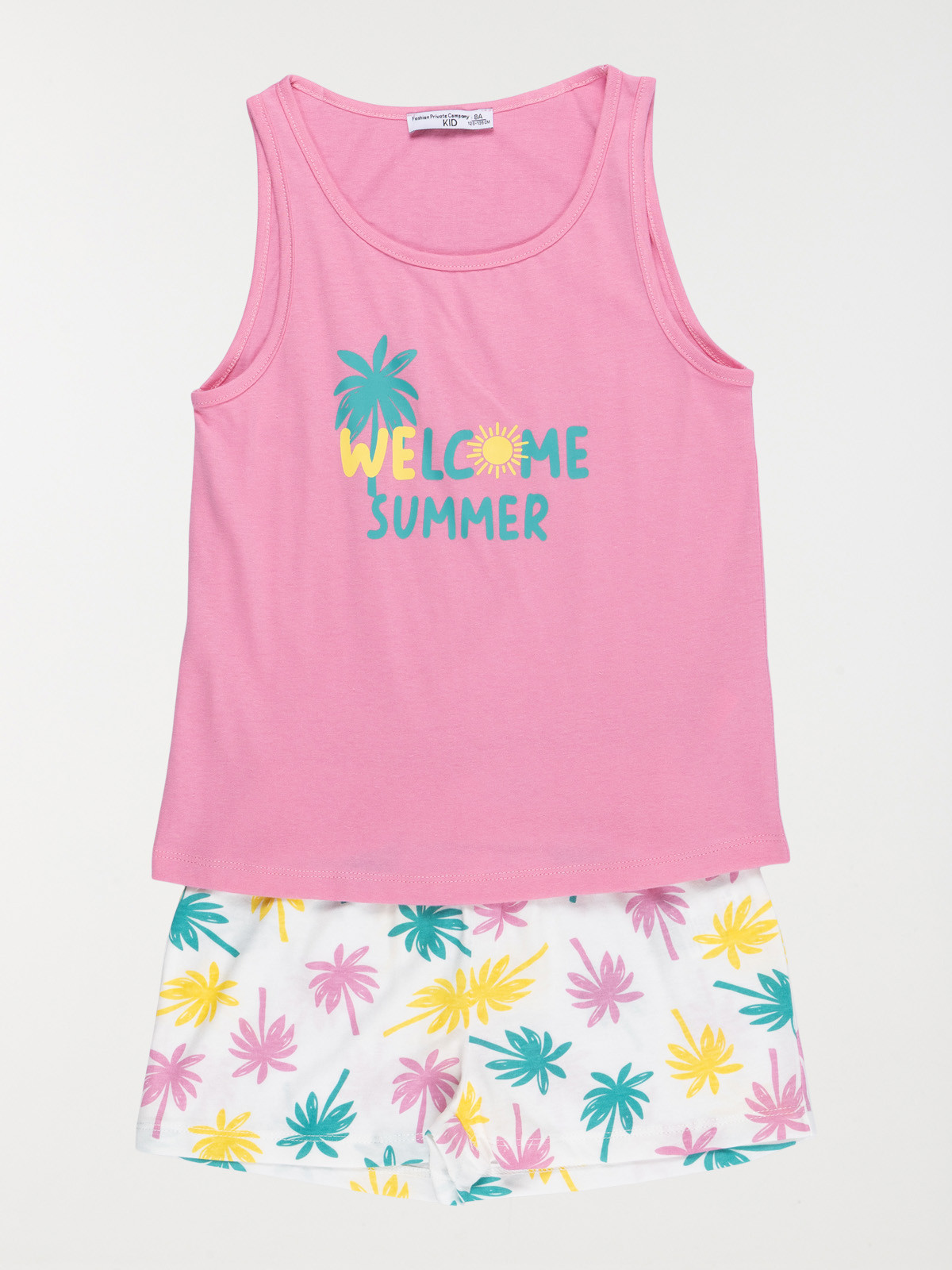 Pyjashort welcome summer fille (3-12A)