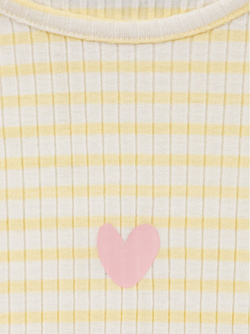 Pyjashort rayé et coeur...