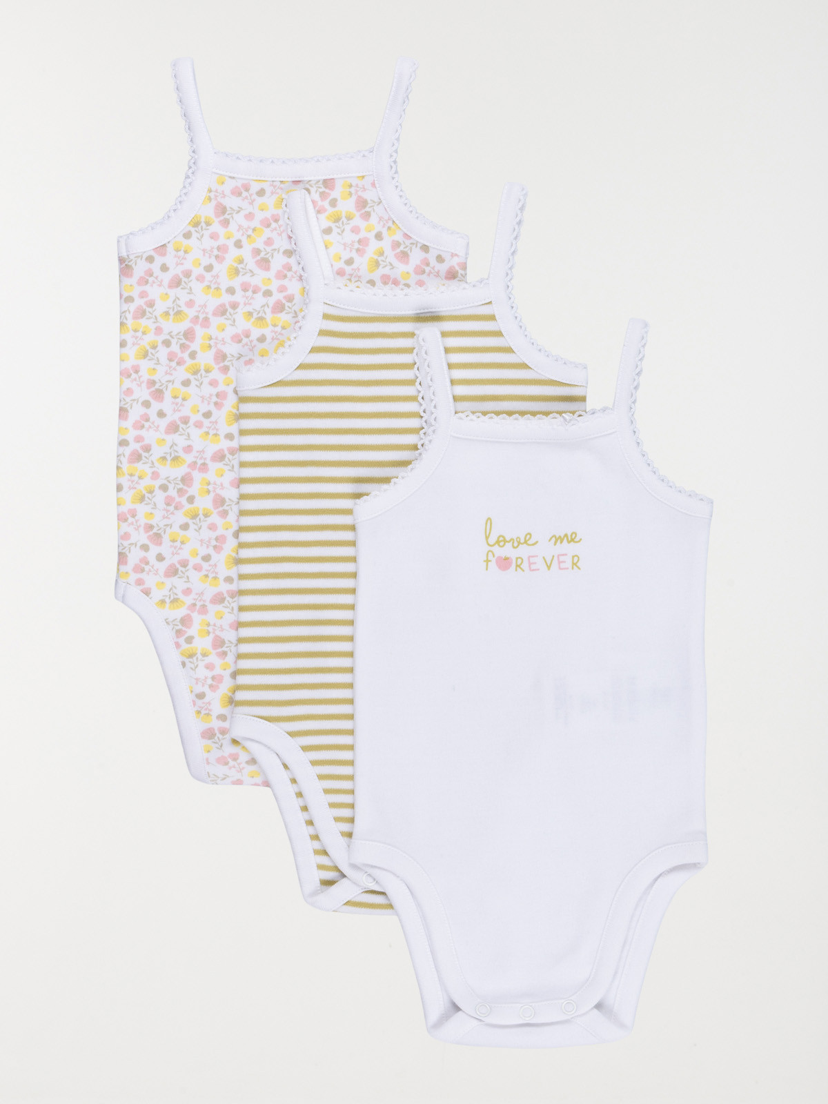 Lot 3 bodies love fille (3-24M)