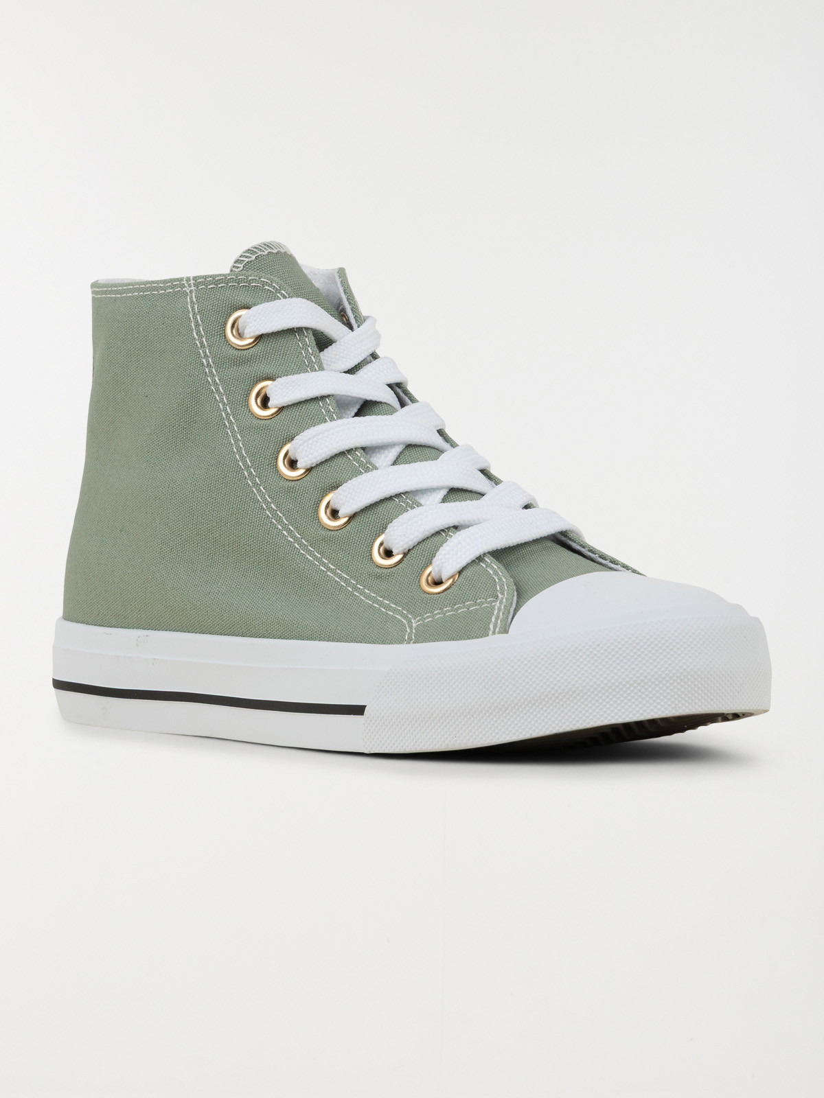 Tennis toile montante vert (31-35)