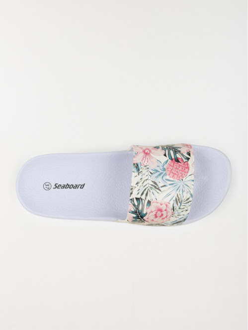 Claquette motif floral...