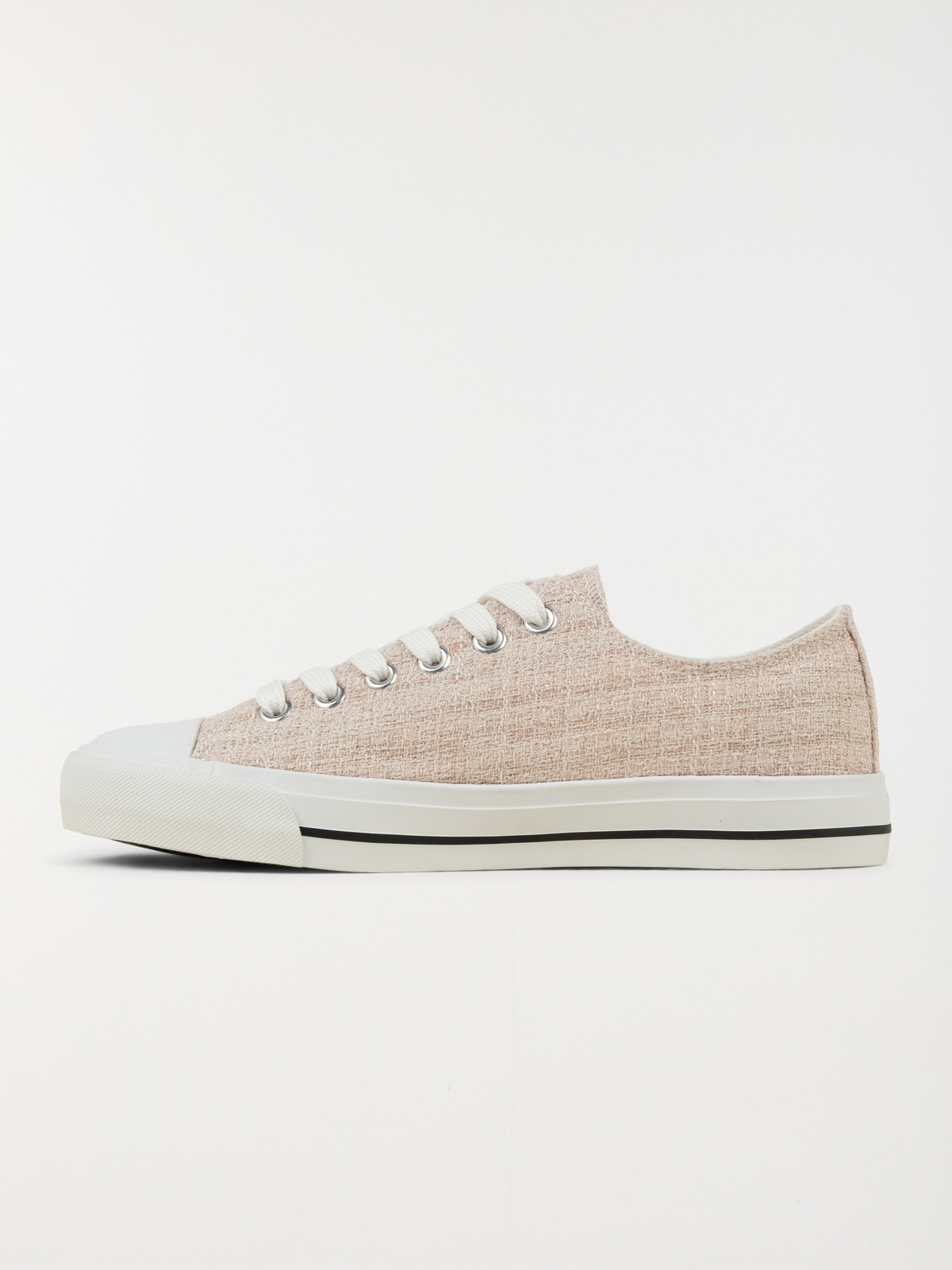 Tennis toile basse femme beige (36-41)