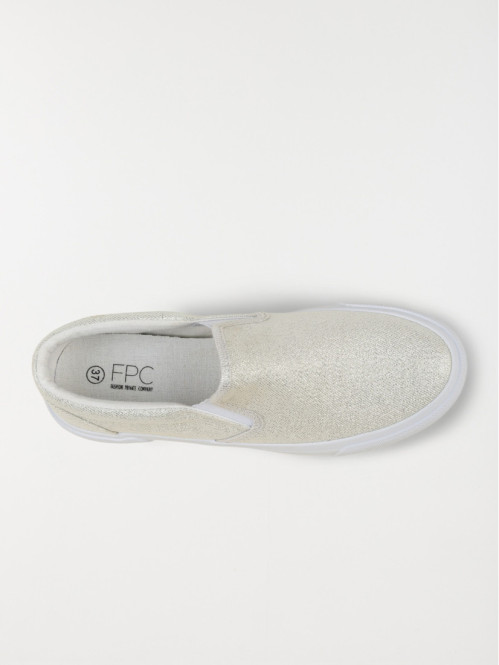 Tennis toile slip on femme...