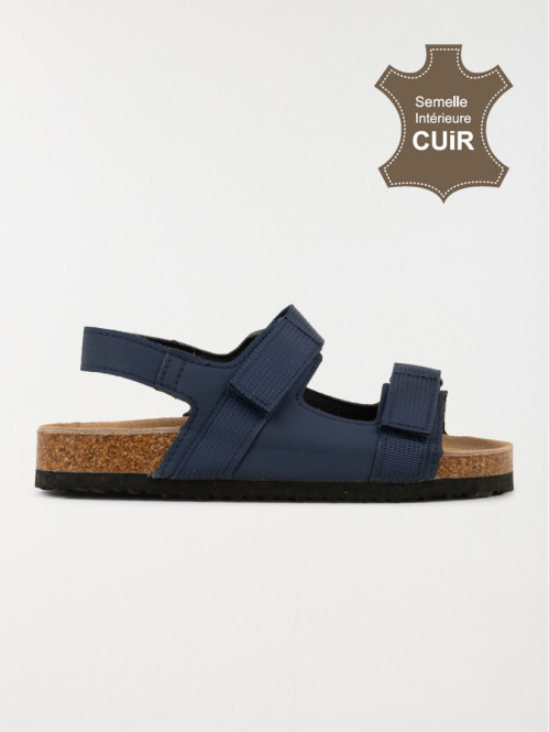 Sandales coloris navy...