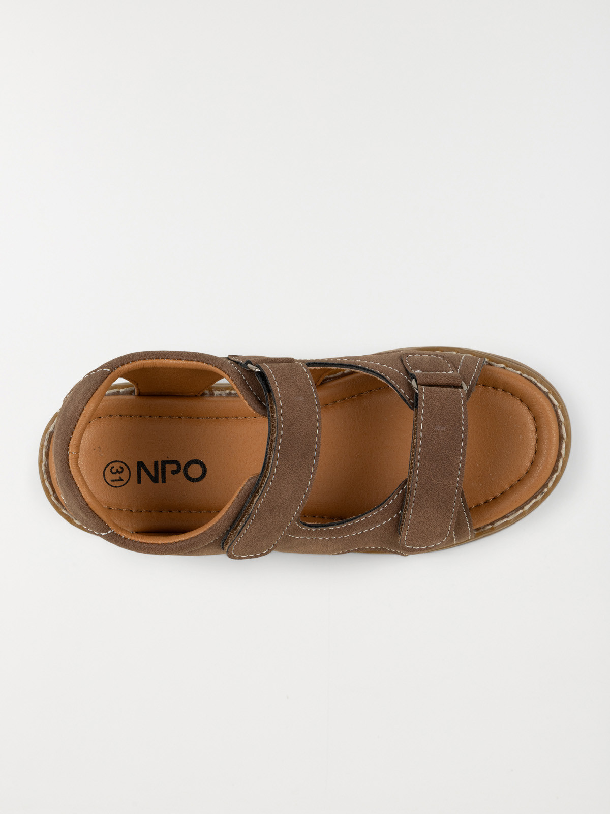 Sandales coloris marron garçon (31-34)