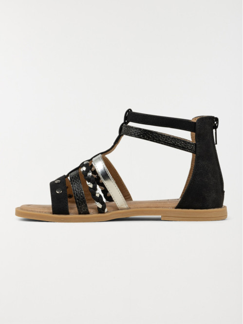 Sandales montantes noires...