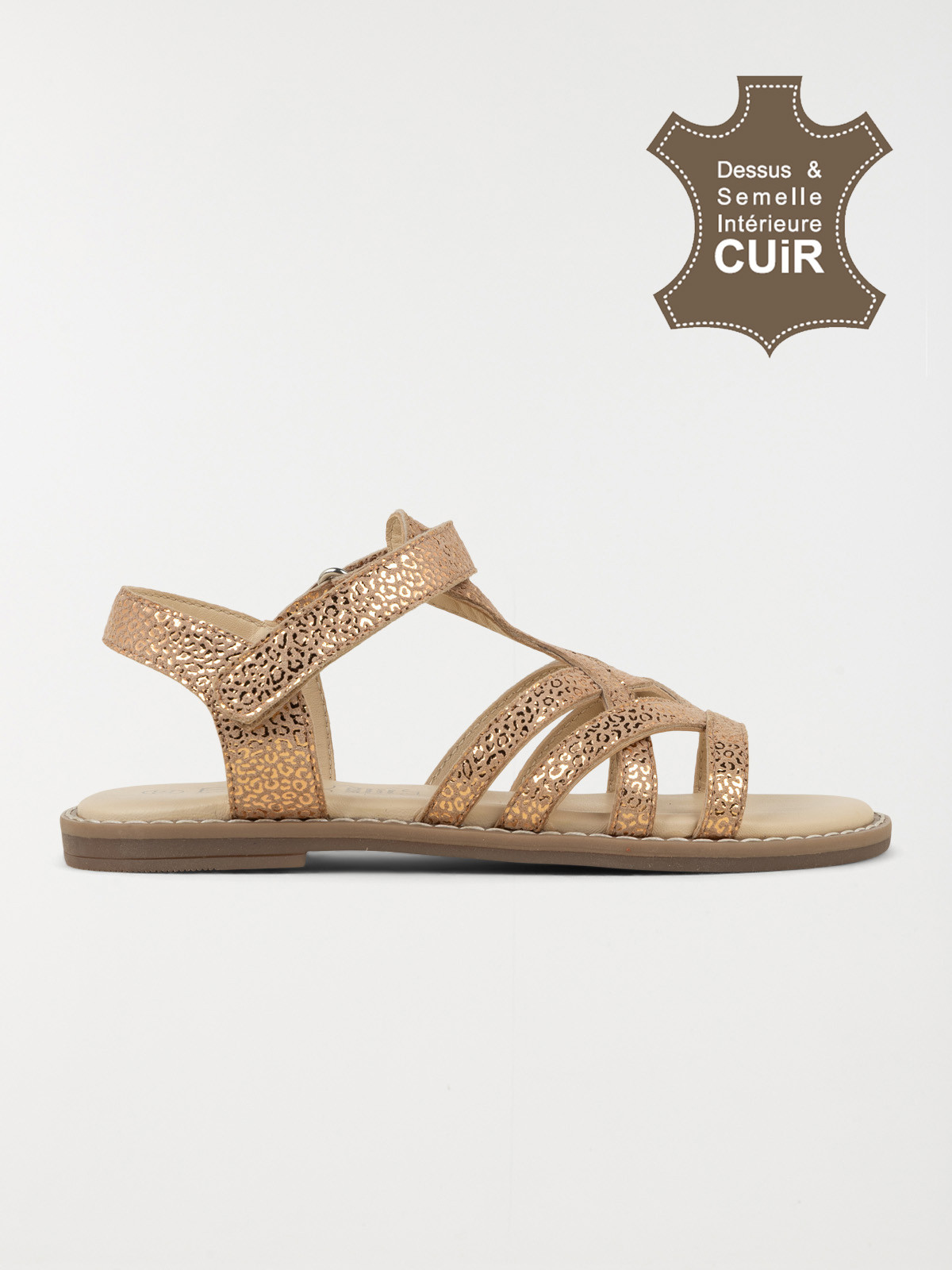 Sandales motif léopard fille (31-36) Sandales motif léopard fille (31-36)