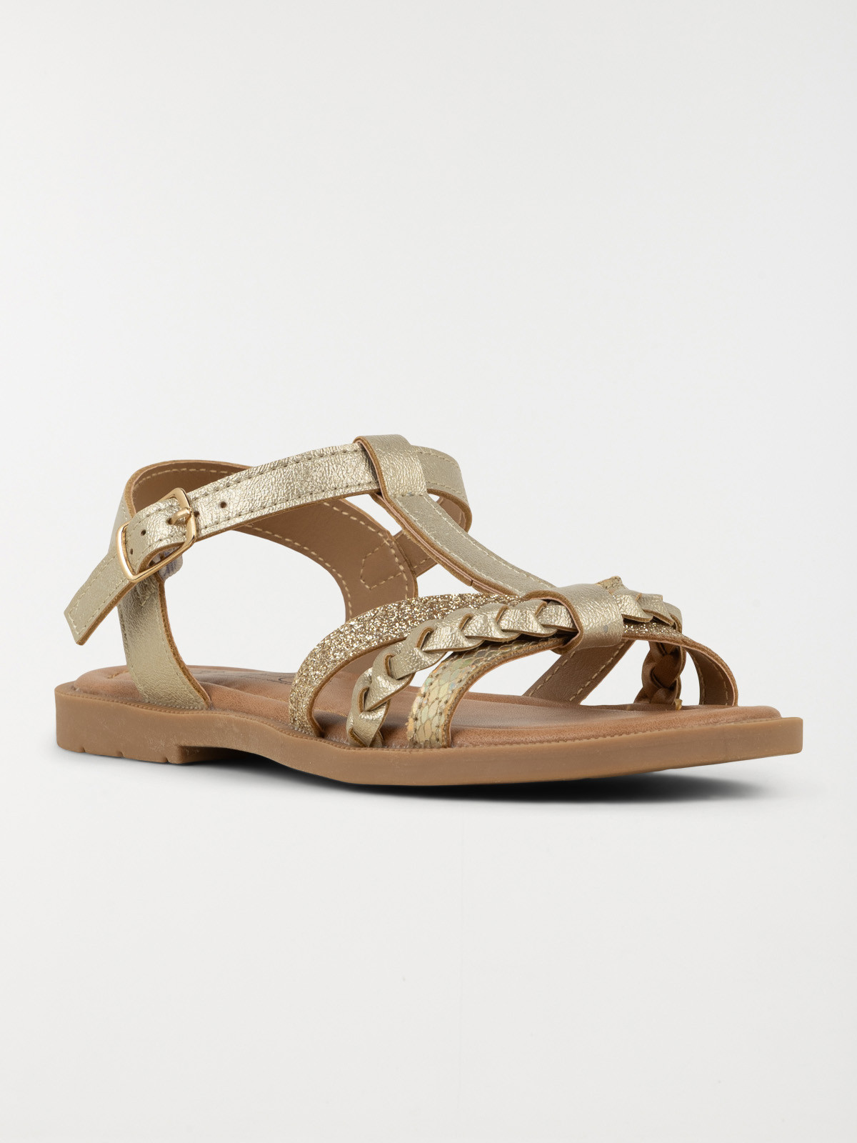 Sandales coloris doré fille (31-36)