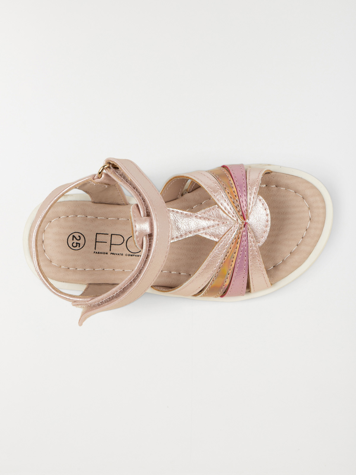 Sandales roses irisées fille (24-30)