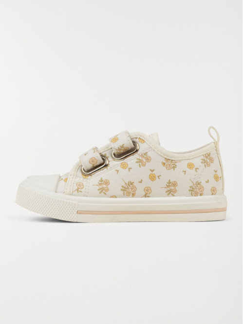 Tennis toile fleurie fille...