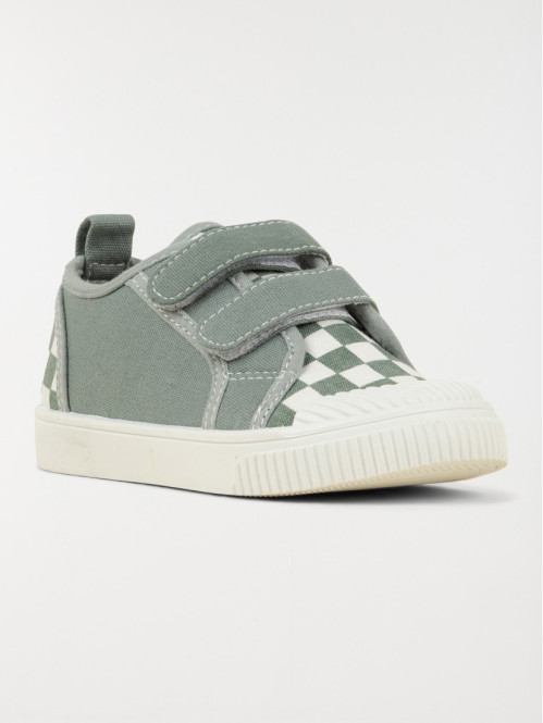 Tennis toile damier garçon...