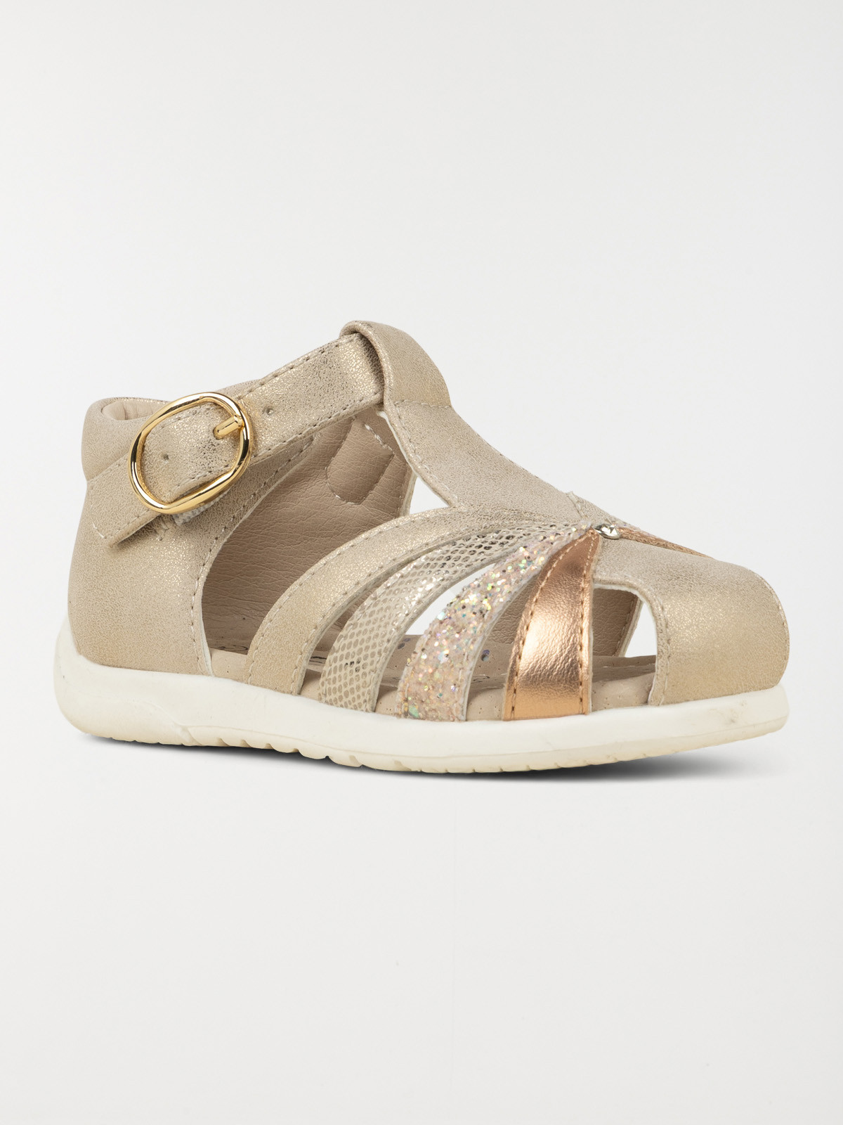 Sandales fille à boucle dorées (18-23)