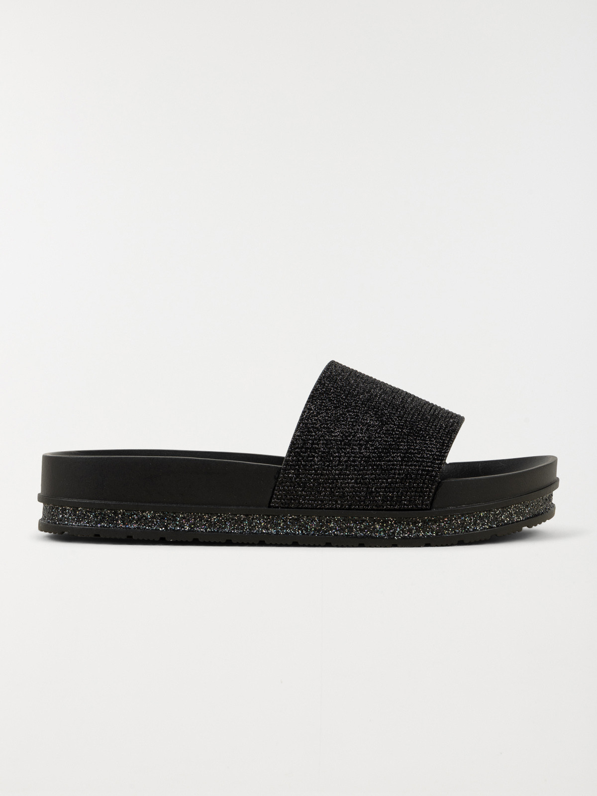 Claquette strass noire femme (36-41) Claquette strass noire femme (36-41)