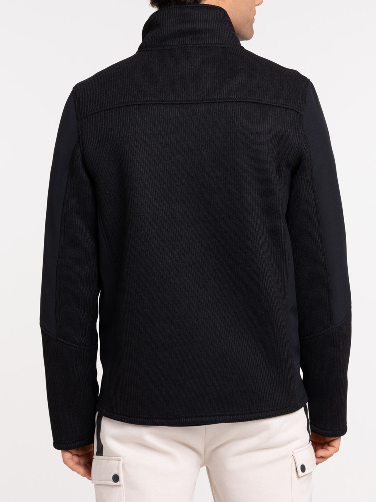 Sweat zippé noir homme