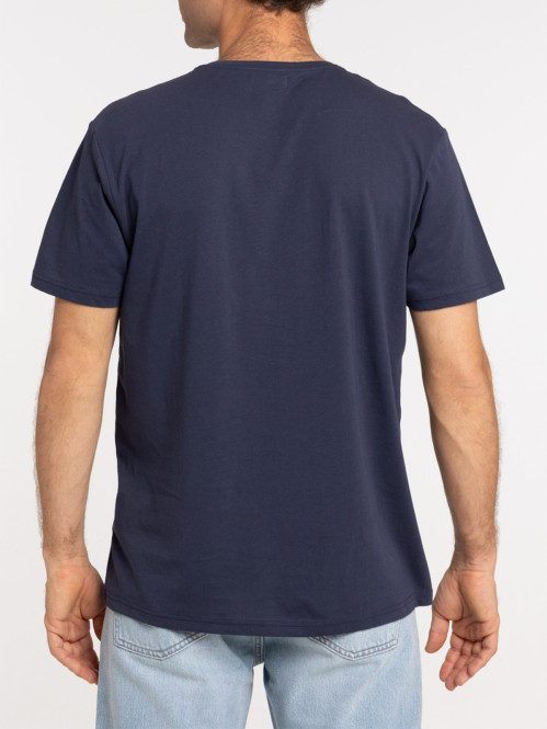 T-shirt navy used motif...