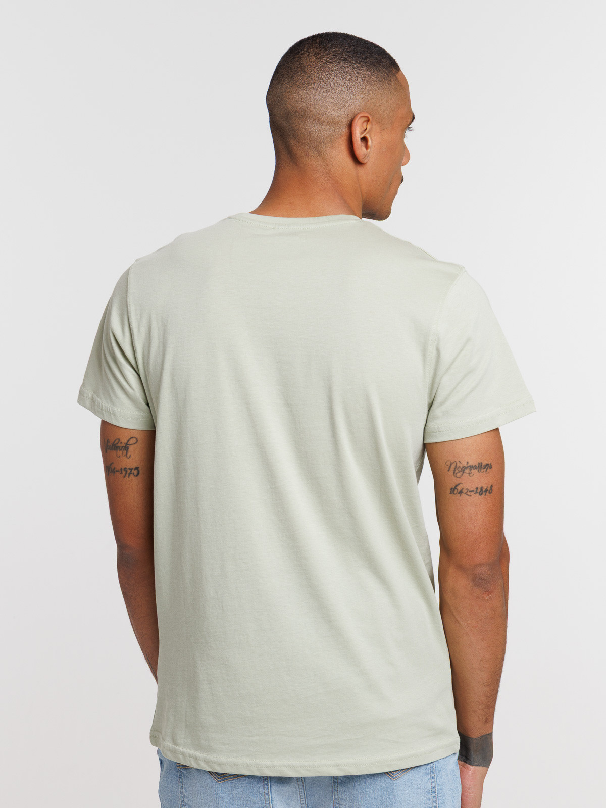 T-shirt basique col rond uni homme