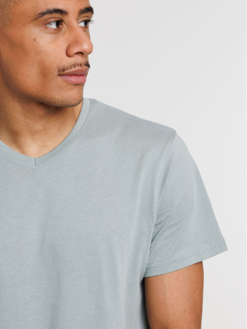 T-shirt col V uni homme