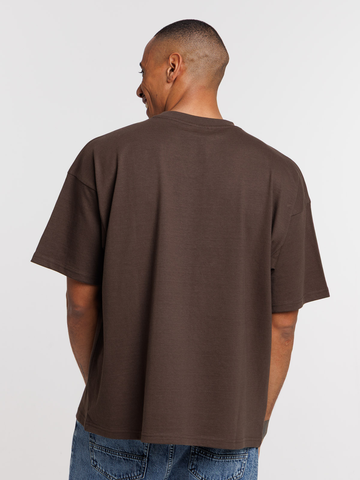 T-shirt uni col rond homme