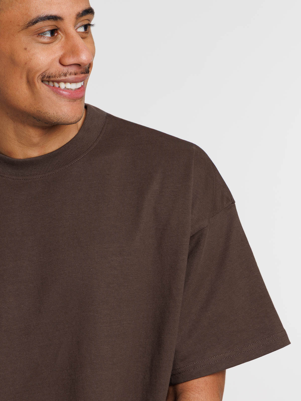 T-shirt uni col rond homme