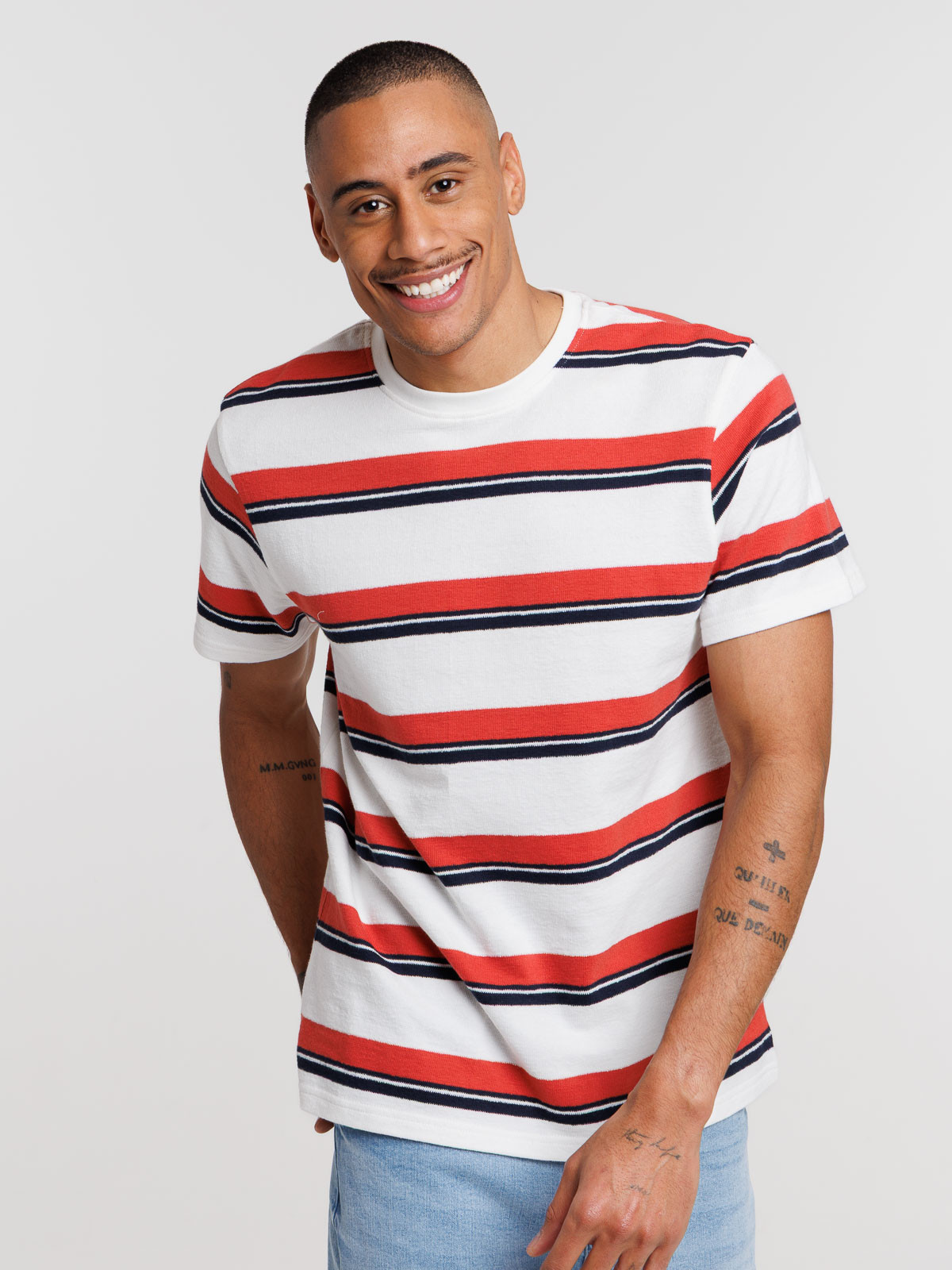T-shirt rayé en coton homme T-shirt rayé en coton homme