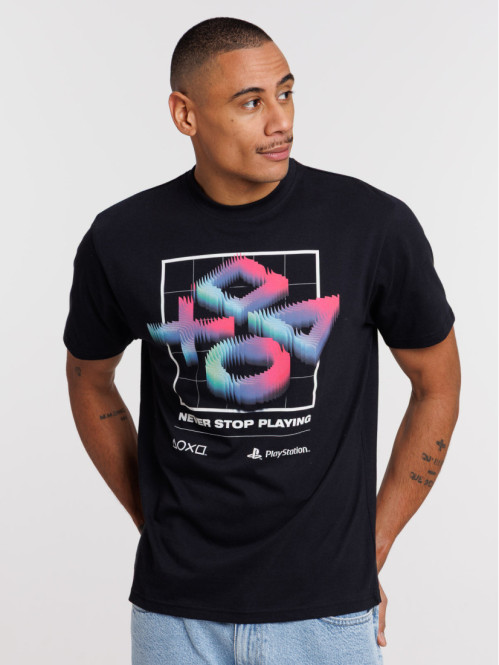 T-shirt imprimé noir homme