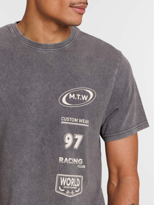 T-shirt imprimé col rond homme