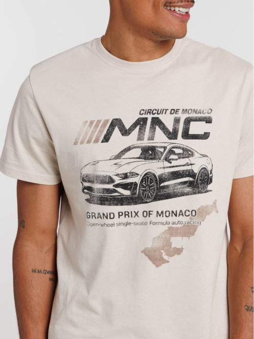 T-shirt motif voiture homme