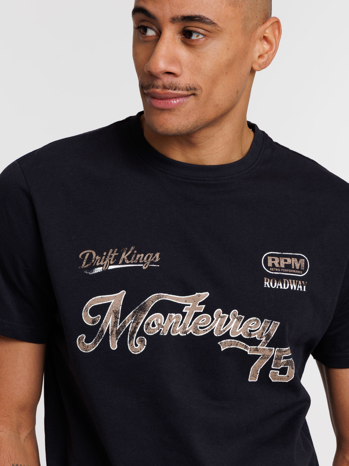 T-shirt imprimé col rond homme