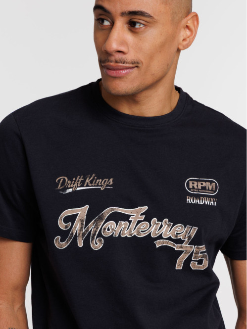 T-shirt imprimé col rond homme