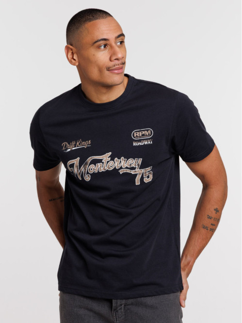 T-shirt imprimé col rond homme