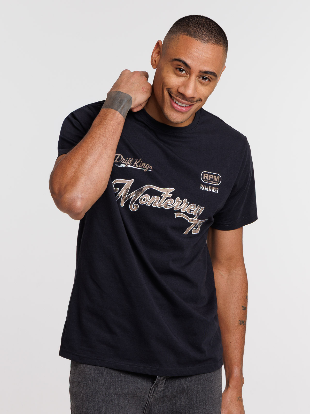 T-shirt imprimé col rond homme