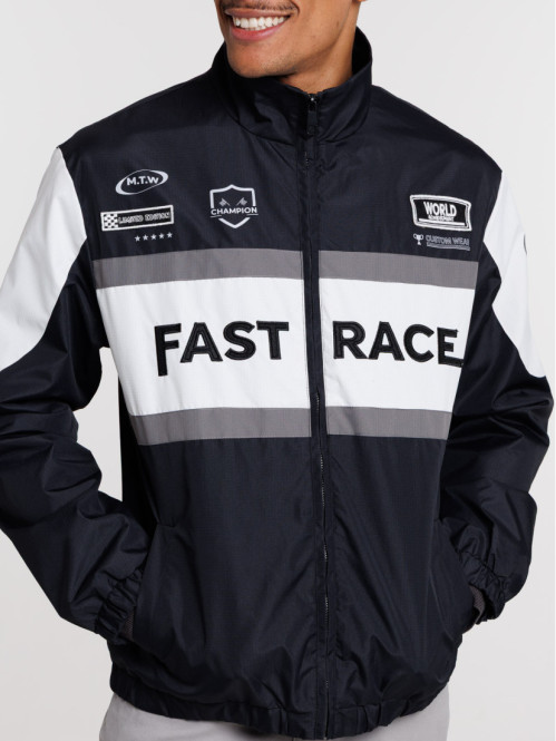 Blouson zippé col montant...