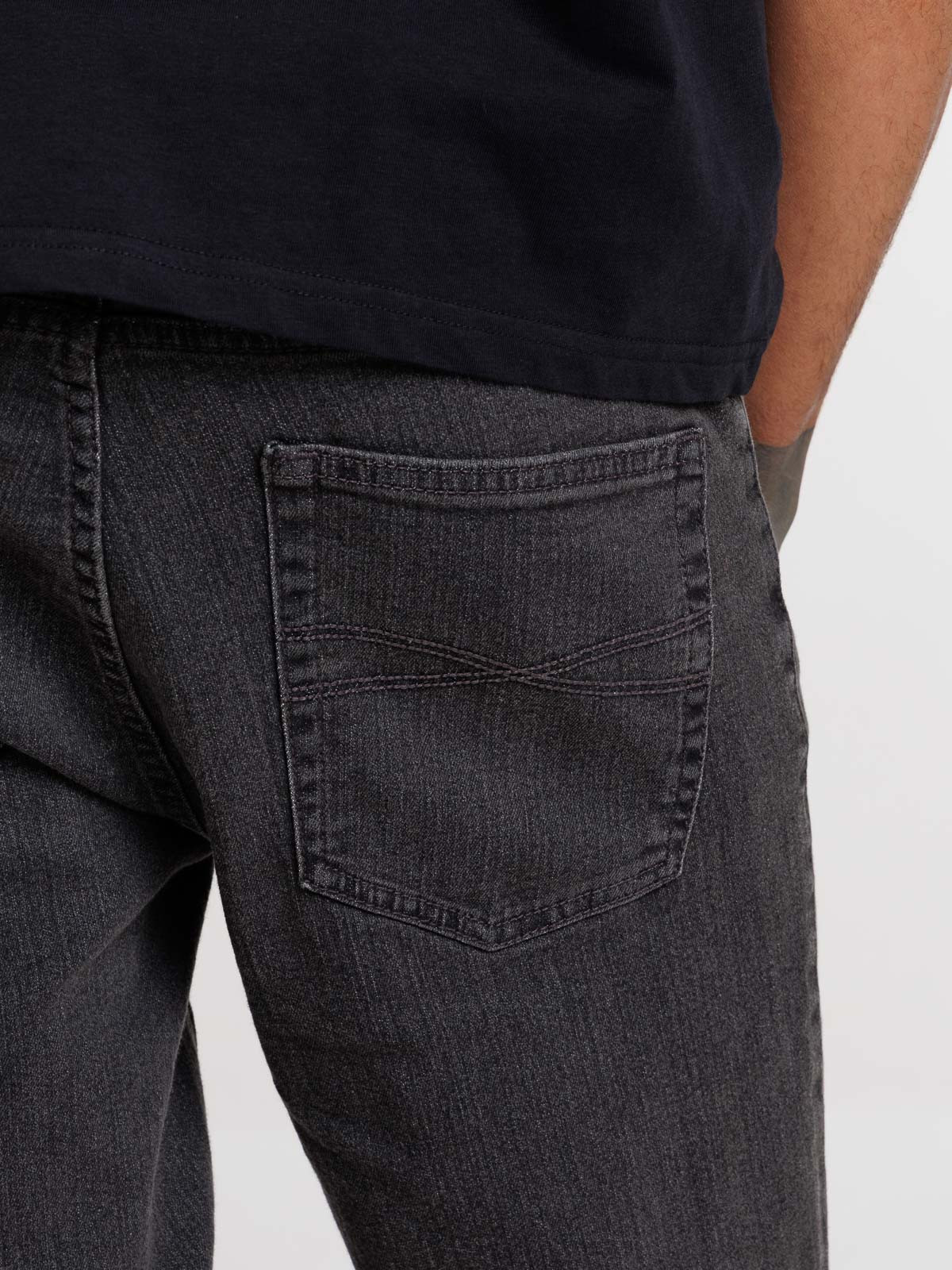 Jean regular gris homme