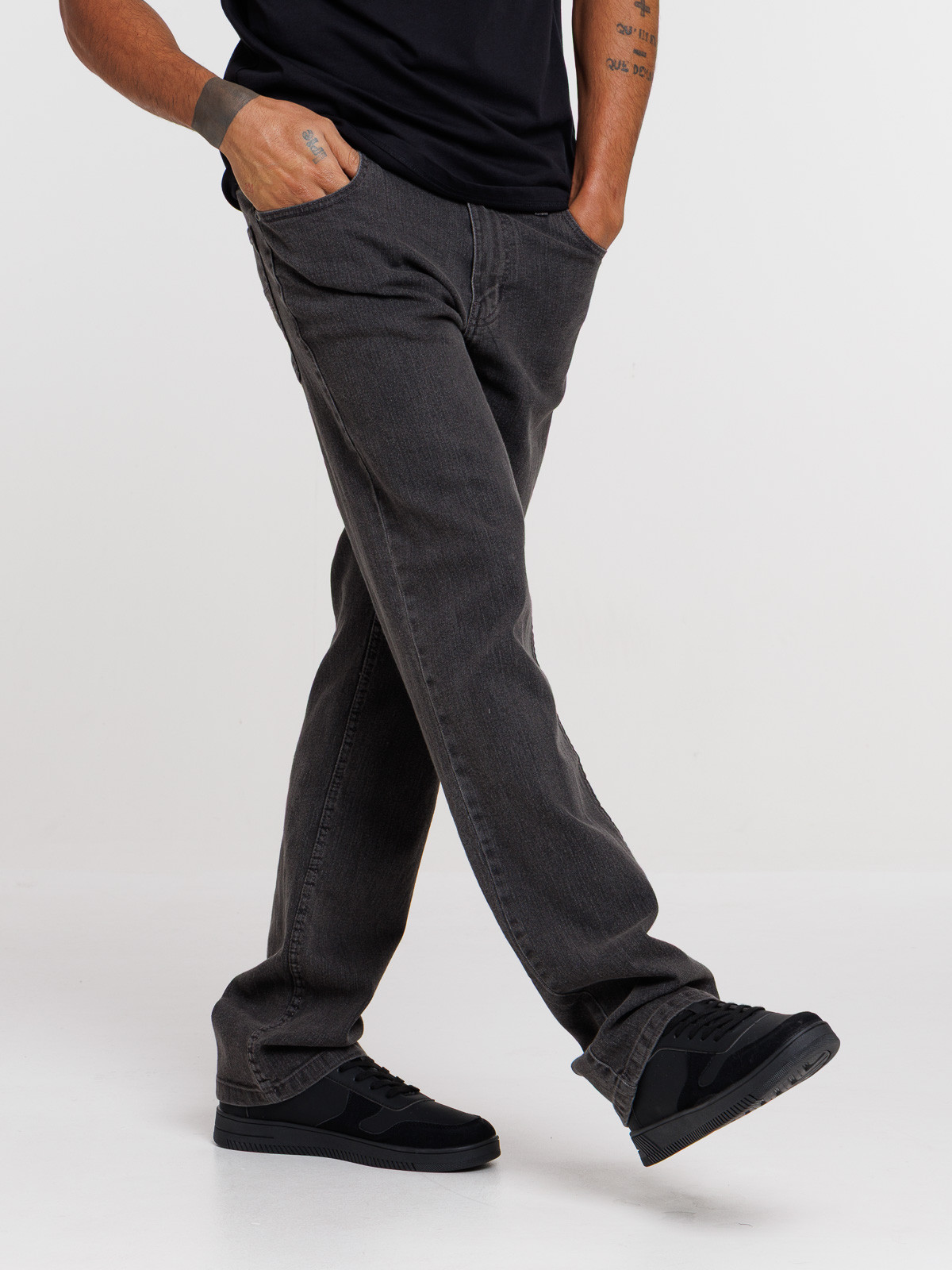 Jean regular gris homme