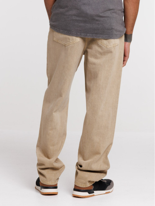 Jean relaxed light camel homme