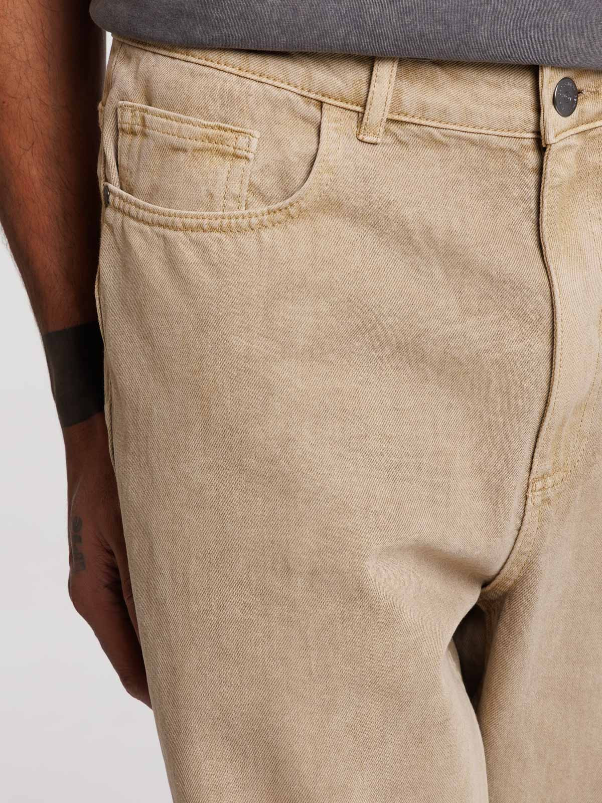 Jean relaxed light camel homme