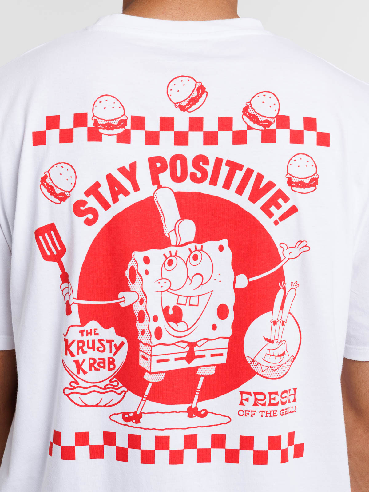 Tee-shirt imprimé Bob l'éponge dos homme Tee-shirt imprimé Bob l'éponge dos homme